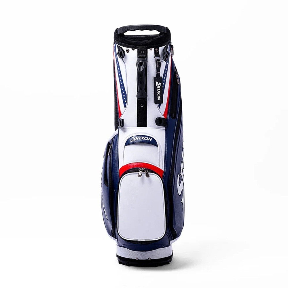 Srixon スタンドゴルフバッグ ネイビー/ホワイト/レッド Srixon All-American Tour Stand Bag - Maple Hill Golf